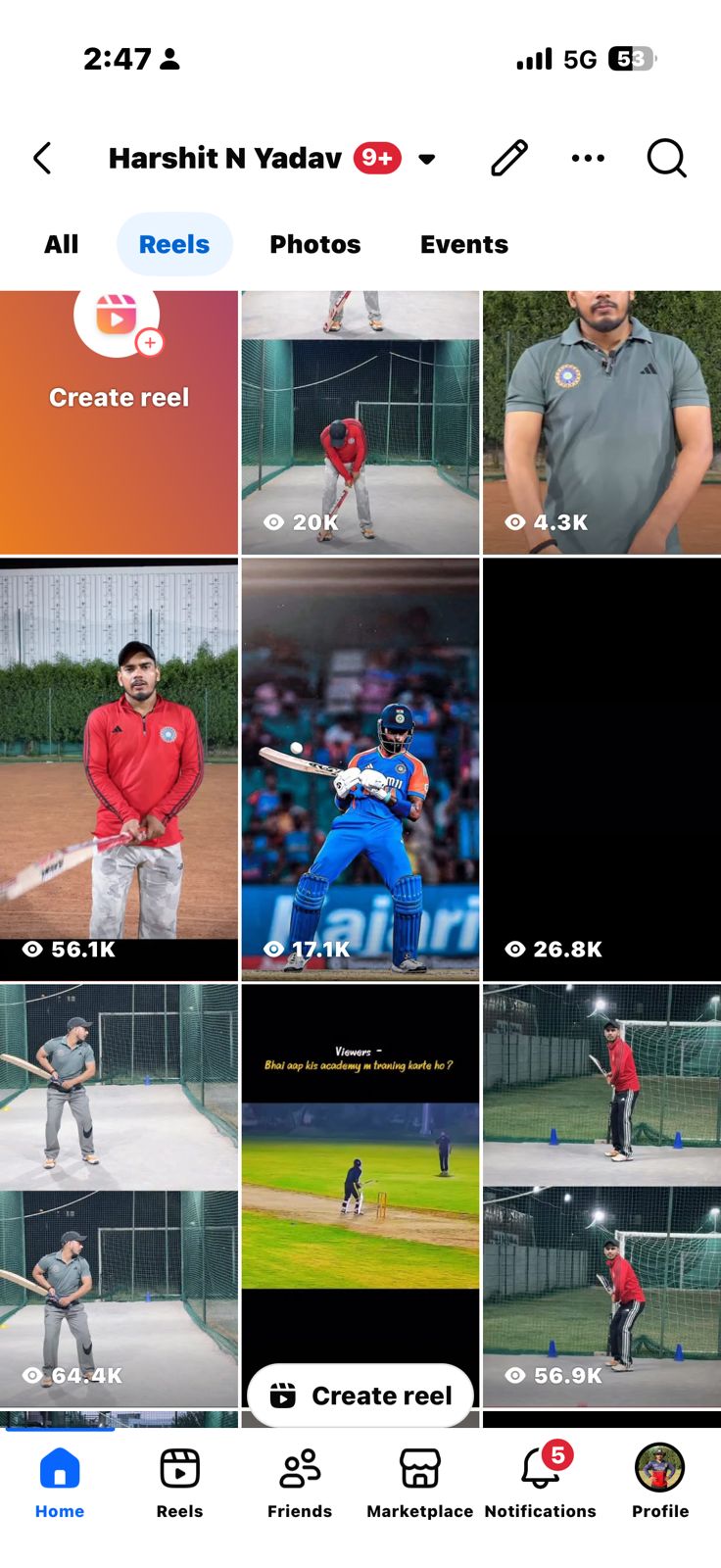 Viral Reels Grid